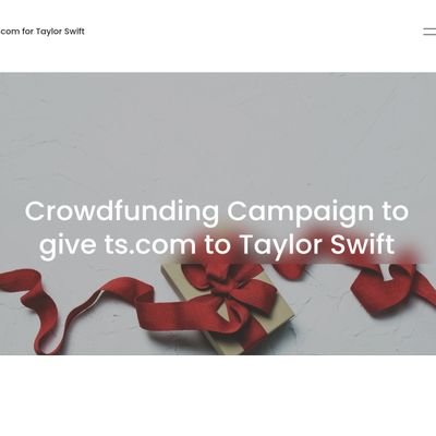 We soon start a crowdfunding campaign to acquire https://t.co/xybVlRZlEa & give it to Taylor Swift. Sorry, Truth Social: you will never lay hands on https://t.co/xybVlRZlEa!