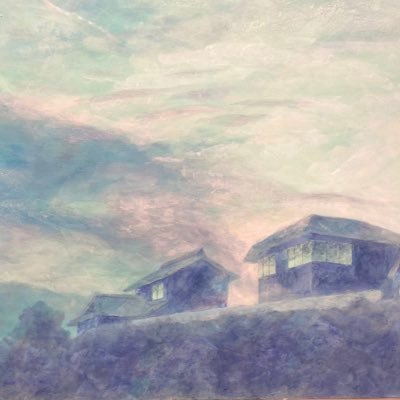 日本画を描いています。青色と淡い色彩が好きです。☁主に展示情報・作品記録☁何かあればDMまで✉️