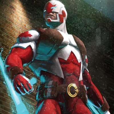 Tom Evans explored a crash site & was empowered by the alien artifact found there. He became Captain Canuck, champion of the oppressed & exploited (RP Account)