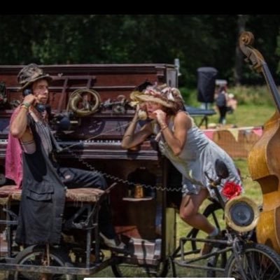 RimskiP's profile picture. Rimski & Handkerchief- with Bicycle Piano & Double Bassicle. Touring musical clown duo & proprietors of @rimskisyard- touring theatrical stage venue