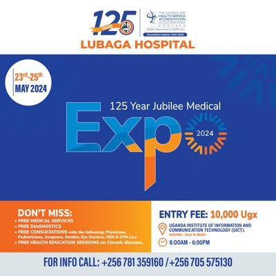 Official Twitter handle for Lubaga Hospital, a COHSASA Accredited Hospital established in 1899.