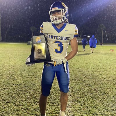 3.1 GPA C/O 2025 /5’11/ 190lb Running back/Canterbury School of Florida |Phone| - (7274553208) |Email| - jaybjay1424@icloud.com