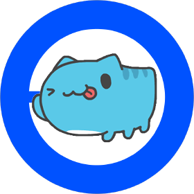 The chubby blue cat Meowster $CAPOO on Base Chain