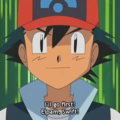 Ash Ketchum (サトシ Satoshi en japonés) fue el protagonista del anime de Pokémon y ha aparecido en casi todos los episodios desde ¡Pokémon, te elijo a ti!