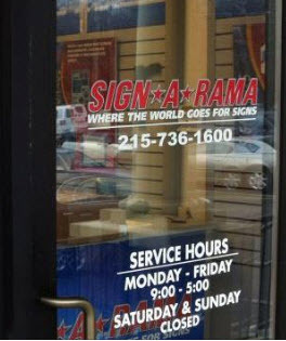 Welcome to SIGNARAMA of Fairless Hills, PA your full service sign center. Please visit http://t.co/9vMYUibPXB