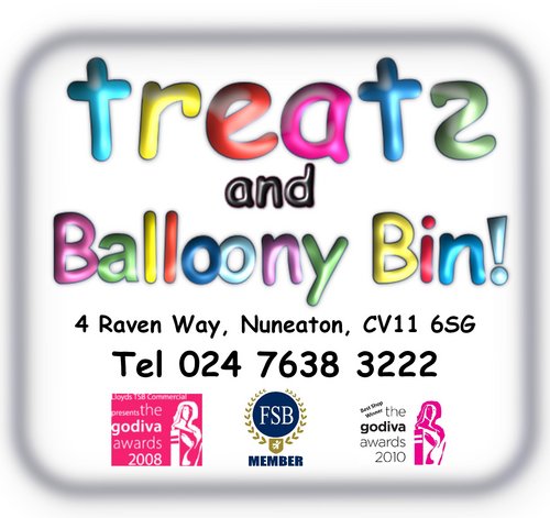 Treats and Balloony Bin, an old fashioned sweet shop. Certified Balloon experts offering ideas for every occasion. Godiva Award winners in 2008 and 2010