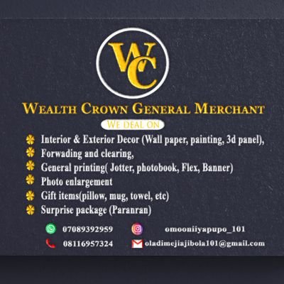mryhayhi's profile picture. A CEO of wealth crown general merchant|general printing|surprise package|gift items|military consult|🎺 tar