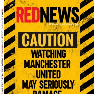 Ed, Red News. 1st MUFC fanzine. Since 1987. Unofficial. RedNews is Print, App, PDF & Kindle. Podcast. 📧feedback @rednews.co.uk 18+