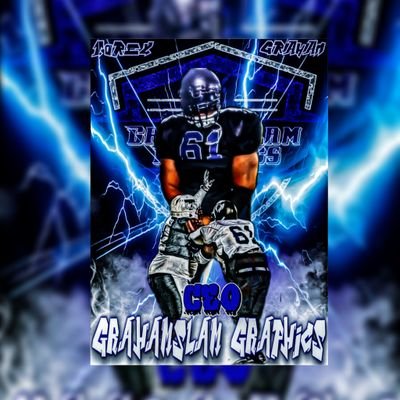 Former ATH Torey Graham 🏈🏋
Sports Graphic Design Service 🔥
Advertising for Players & Their Highlights