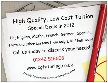 Family tutoring business offering 11+ and French, as well as English and Maths support in Cheltenham, Gloucester and other areas.