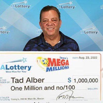 Lowa - A Davenport man takes home $1M Mega Millions price giving back to the society by paying credit card debts.