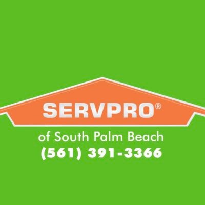 Servpro of South Palm Beach! Available 24/7/365 for Water, Fire and Mold Remediation For Residential And Commercial Properties.