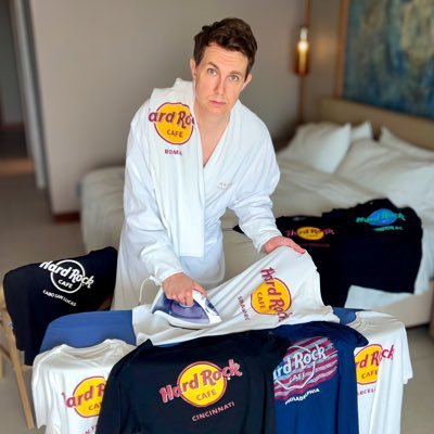 Currently making history by wearing a Hard Rock Cafe shirt Every. Single. Day. of 2024. No one has ever done this. #MattRocksShirts