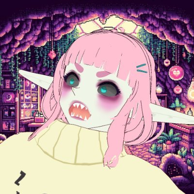 Perpetually tired goblin vtuber who's a bit socially awkward and loves to play videogames. Come hang out for cozy vibes and/or chaos (depending on the day) 🩷