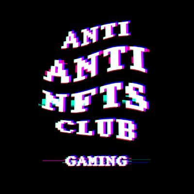 AANC_Gaming's profile picture. AntiAntiNFTs Club Gaming // Web3 Gaming Guild. Backed by @AANC_Official ⚡️