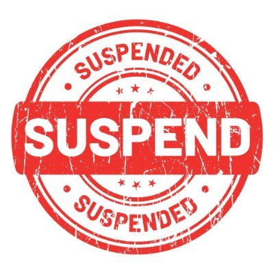 This account is temporarily suspended
