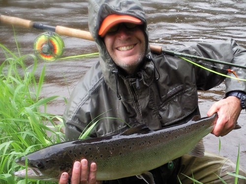 fly fishing mad and trying to live with the pace of my patterdale terrier,and a lucky guy to have a partner with mel.