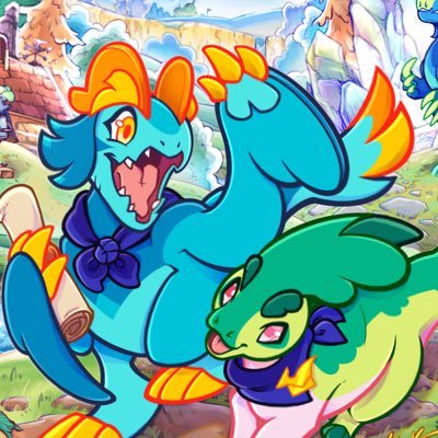 An original animated series about two best Dino friends looking to rise through the ranks and become guild couriers! Created by @K_Cookie_Brooke
