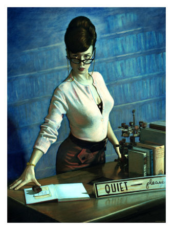 sternlibrarian's profile picture. I'm here to make sure you keep it down on Twitter! :)