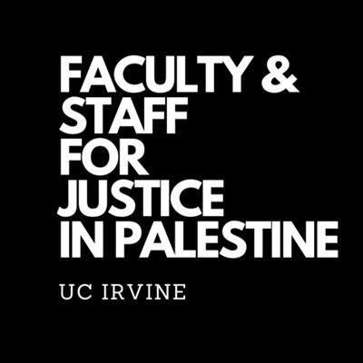 FSJP_UCI's profile picture. Faculty & Staff for Justice in Palestine at UC Irvine
https://t.co/FdvGzgwAAP
https://t.co/D7ai1vN9Ry
Follows, RTs & likes are not endorsements