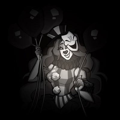 Just a humble clown performing for you... from beyond the grave! 👻 (pfp made by @elisenelart, header made by @EliMabuka)