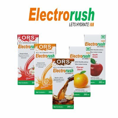 Electro_Rush's profile picture. ELECTRORUSH is a Ready to Drink Rehydration solution with vital nutrients & minerals.
A quality product manufactured by Halewood Laboratories Pvt. Ltd.