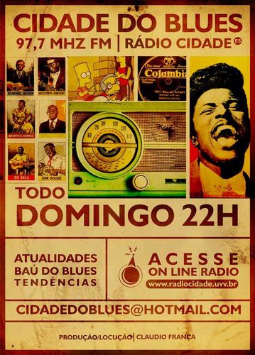 cidadedobluesfm's profile picture. Programa de blues e atualidades na 97.7 FM, Vitória/ES, Rádio Cidade. Todo domingo ao vivo de 22-24h.