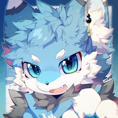 WFW12313's profile picture. 亮起的星星總有熄滅嘅一天🌟被你發現白燁了w！是一隻藍色的可愛小狗耶，可能平時憨憨的兄弟設哥哥@Yih122 小短尾w設定名字（白樺）