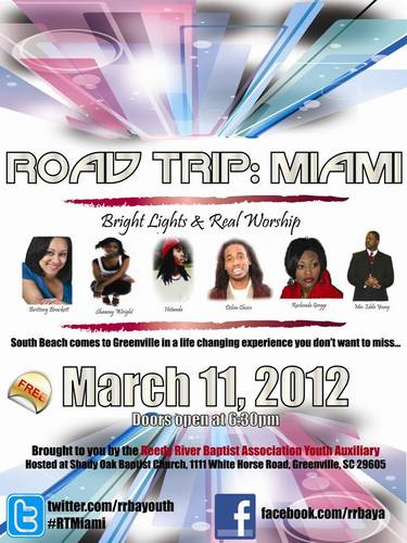 RRBAYouth's profile picture. The Youth Auxiliary of the Reedy River Baptist Association: Displaying the love of God in a line with youth culture.