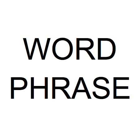 WordOrPhrase's profile picture. WORD / PHRASE OF THE DAY. 
Interesting words & phrases. 
#WordOfTheDay #PhraseOfTheDay