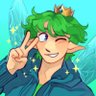 rylanetss's profile picture. some random guy with green hair | he/him | pfp by @goozeless | banner by @kaz_zhi