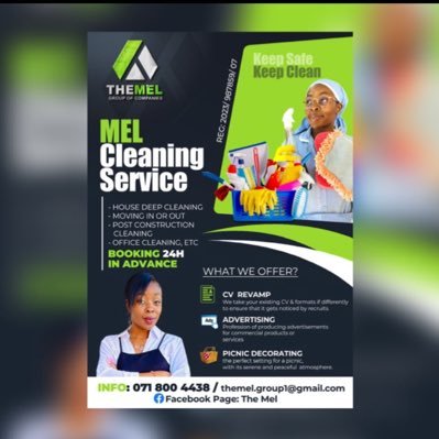 call for quotes and questions on what you want us to clean for you. lemme advertise for you.. lemme Revamp your cv..0718004438