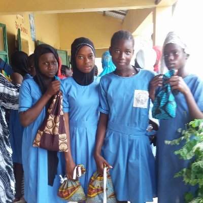 Supporting girls & women in developing countries like The Gambia.
💜 Donate your recycled bras, sanitary pads, & pants.