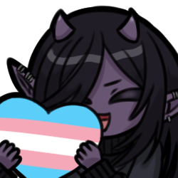 🔞World’s Sleepiest Demon. alt: @astridgaytime lewd 🔞tags: #artpollyon #lewdpollyon NO AI! pfp: @noirevt | model: @noirevt | rig @tamaghostie