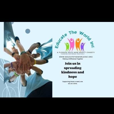 EWI501c3charity's profile picture. We are a small 501c3 non-profit charity since 2009. We usually self-fund by selling items to help those in need. Venmo donations to: @EducatetheWorldinc