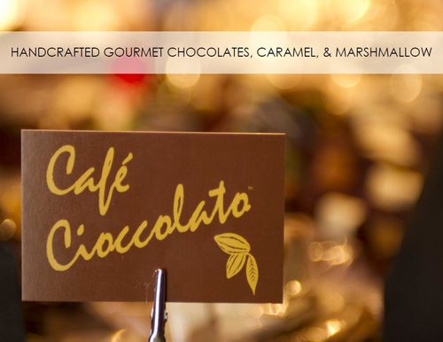 Café Cioccolato,  A luxurious chocolate boutique in an art gallery setting