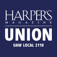 Harper's Magazine Union (@harpersmagunion) 's Twitter Profile Photo Harper's Magazine Union (@harpersmagunion) 's Twitter Profile Photo