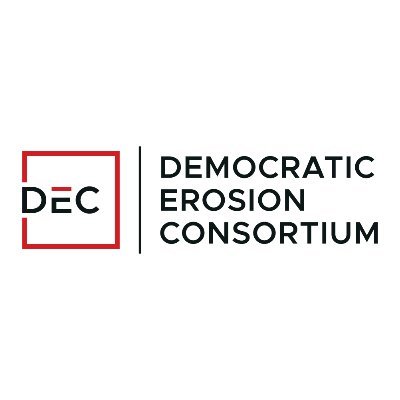 DemErosionDEC's profile picture. The Democratic Erosion Consortium (DEC) is a nonpartisan research, teaching, and policy collaboration dedicated to addressing democratic erosion worldwide.