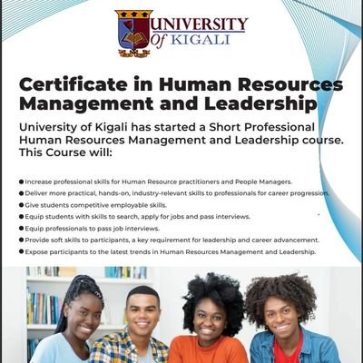 hrprocourse's profile picture. Unlock your potential in Human Resources and Leadership with our professional short course cert. Elevate your skills and advance your career. Call +250788305636