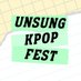 Unsung Kpop Fest (@unsungkpopfest) Twitter profile photo Unsung Kpop Fest (@unsungkpopfest) Twitter profile photo