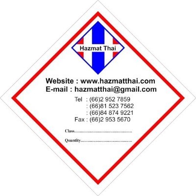 hazmatthai's profile picture. จำหน่ายสติกเกอร์ สัญญลักษณ์เคมีอันตราย เกี่ยวกับสารเคมีที่นำเข้าและส่งออก