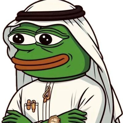 HabibiPEPEtoken's profile picture. Sheikh Pepe Al-Hummus hails from the mystical lands of Falafelstan, born with a golden hookah in his mouth.