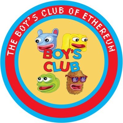 BoysClubofETH's profile picture. $BOYSCLUB is a comic series created by Matt Furie, featuring characters such as Pepe, Andy, Brett, and LandWolf!