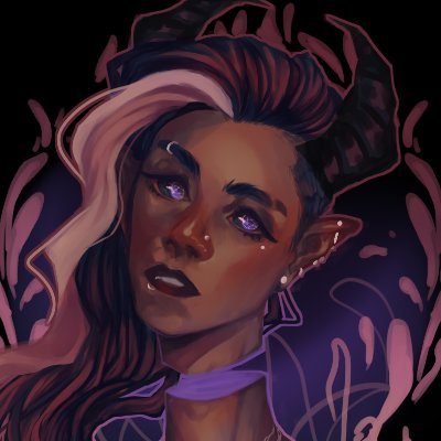 Kermragdar's profile picture. Metalhead Demon Dullahan Vtuber || 🔞 MDNI || 
23yo Bisexual Demon || He/They ||
