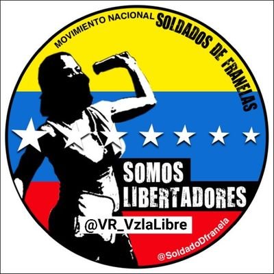 VR_VzlaLibre_3's profile picture. Cuenta #3 creada porque Maduro me bloqueo las otras cuentas @VR_VzlaLibre @VR_VzlaLibre15
Viva Venezuela LIBRE!
#MNSF
#SoldadosDeFranelas