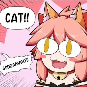 Just a cat(?) definitely not anything else...nope. And definitely not a puppy in a human body.