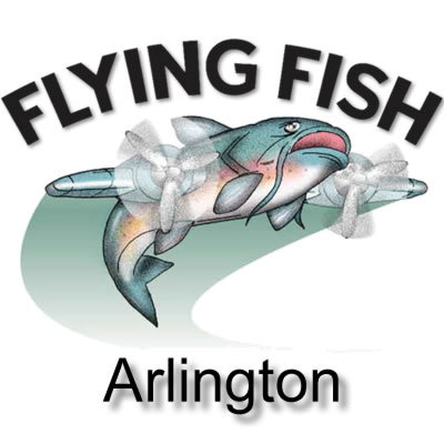 Flying Fish offers a relaxed lakefront atmosphere and simple, hearty fare. Selections are fresh fried catfish, crab, burgers, chicken, crawfish and more seafood