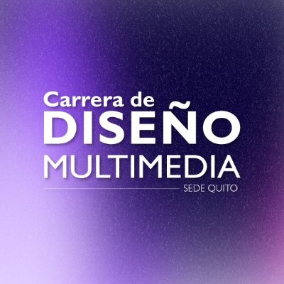 DMultimediaUPSQ's profile picture. Página oficial de la Carrera de Diseño Multimedia de la Universidad Politécnica Salesiana, sede Quito. #PiensaEnMultimedia