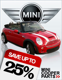 HUGE INVENTORY OF GENUINE MINI AND ORIGINAL REPLACEMENT PARTS AVAILABLE FOR YOUR 2002 AND NEWER MINI COOPER.