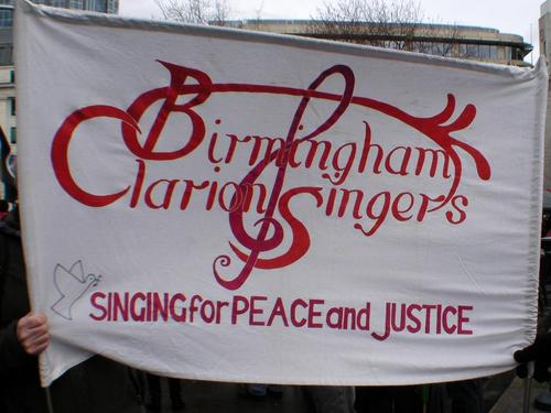 We are a Birmingham based, left-field choir who sing passionately about peace, politics, workers rights & songs of social significance. Come & join us